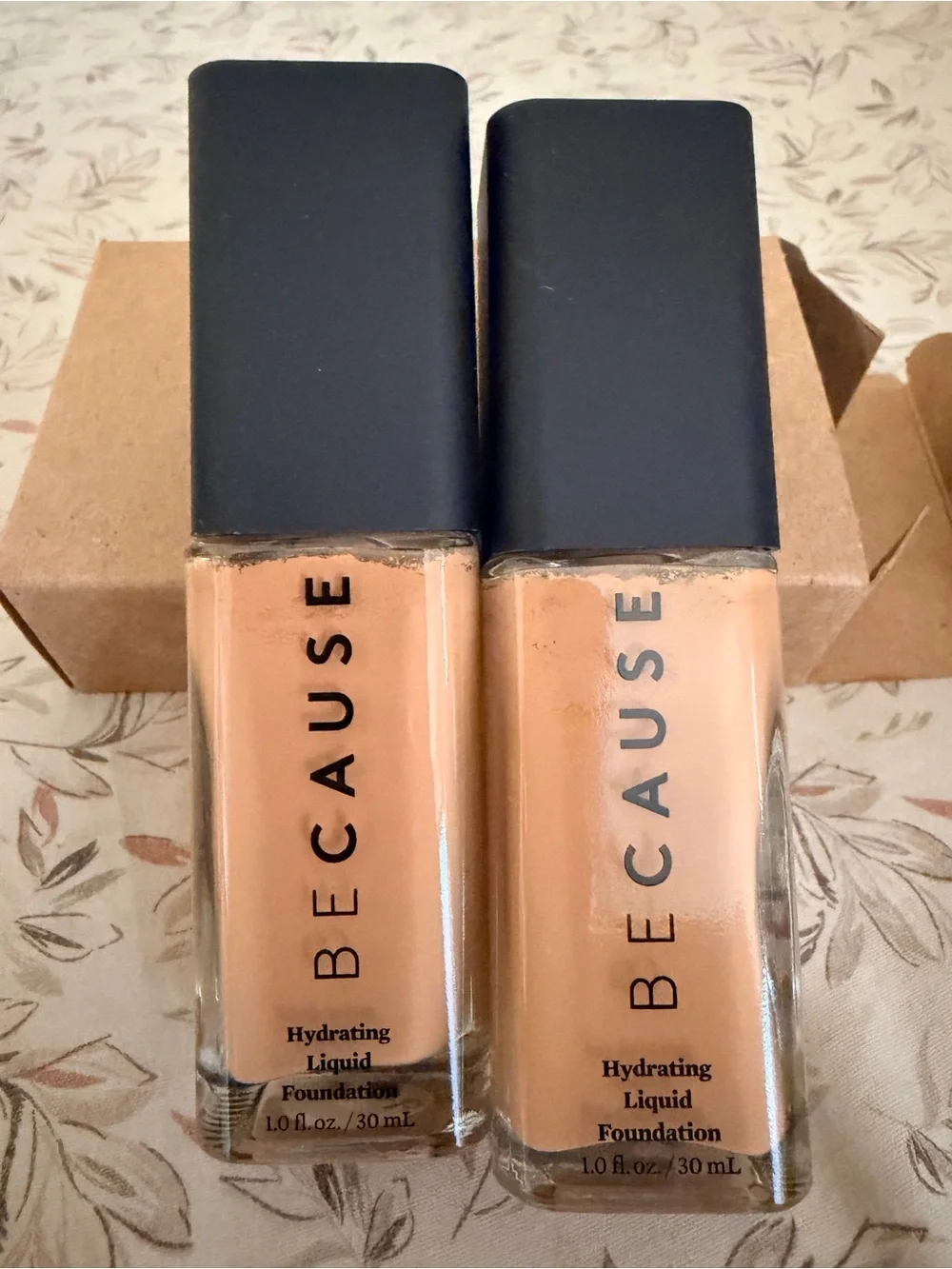 2 Hydrating Liquid Foundations — Warm Tan
